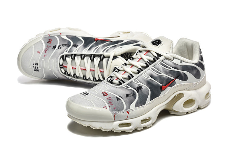 Nike Air Max Plus Sneakers in White and Gray