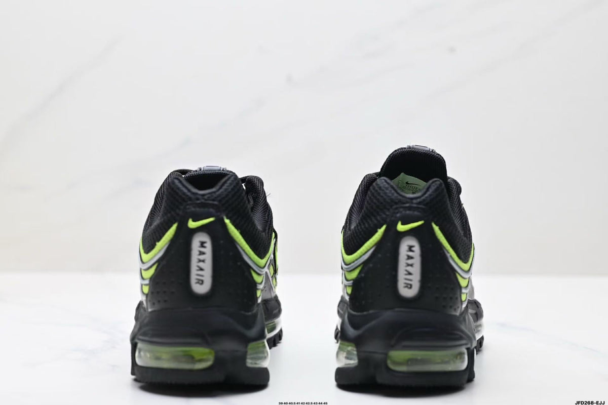 Nike Air Max 720 Black and Volt Green Sneakers