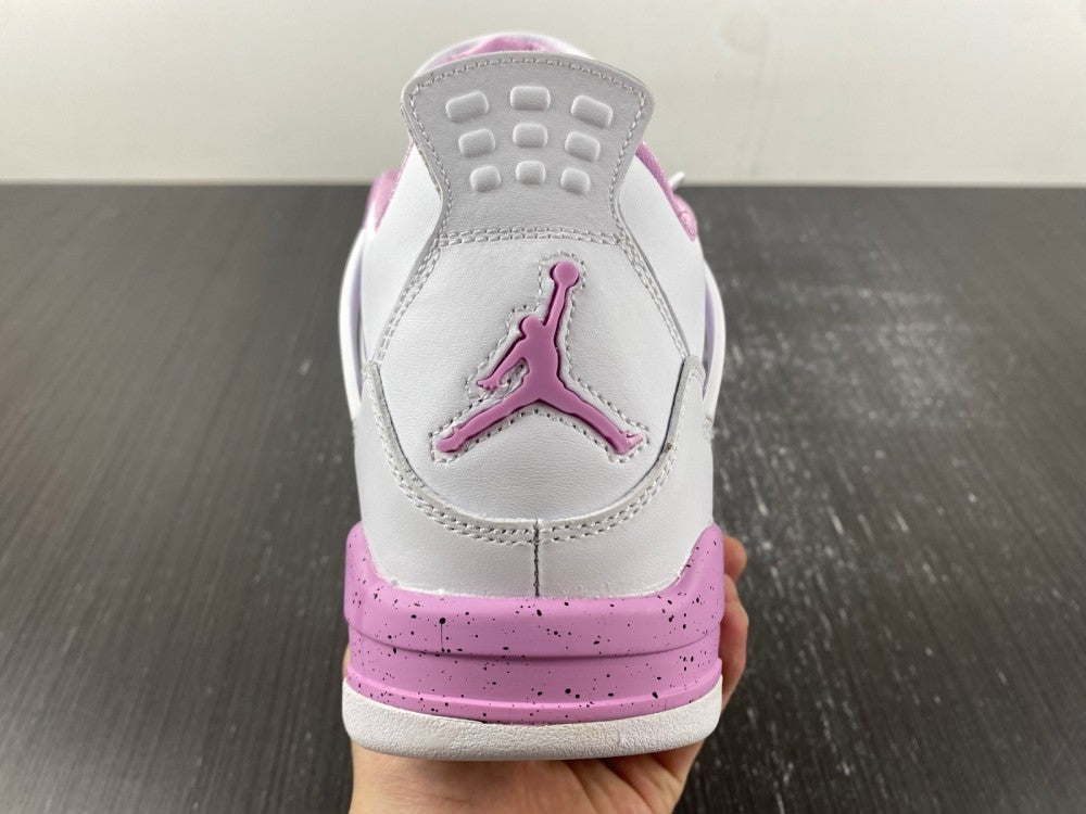 Jordan Air Jordan 4 Retro White and Pink Sneakers CT8527-116