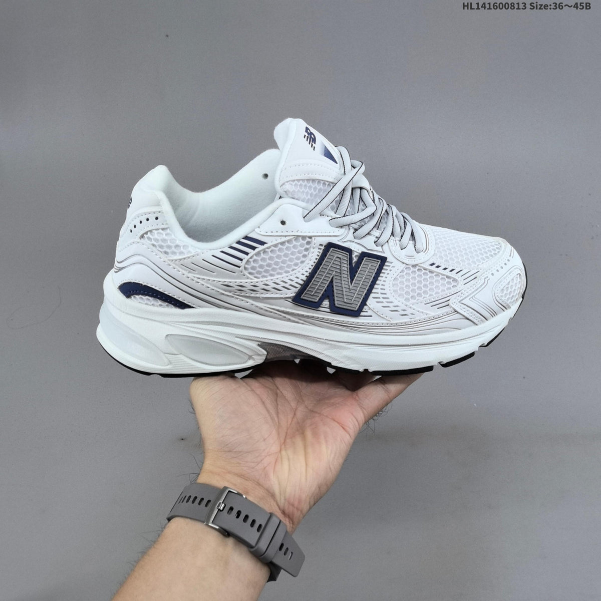 New Balance 2010 Mesh Running-Style Sneakers, White and Navy
