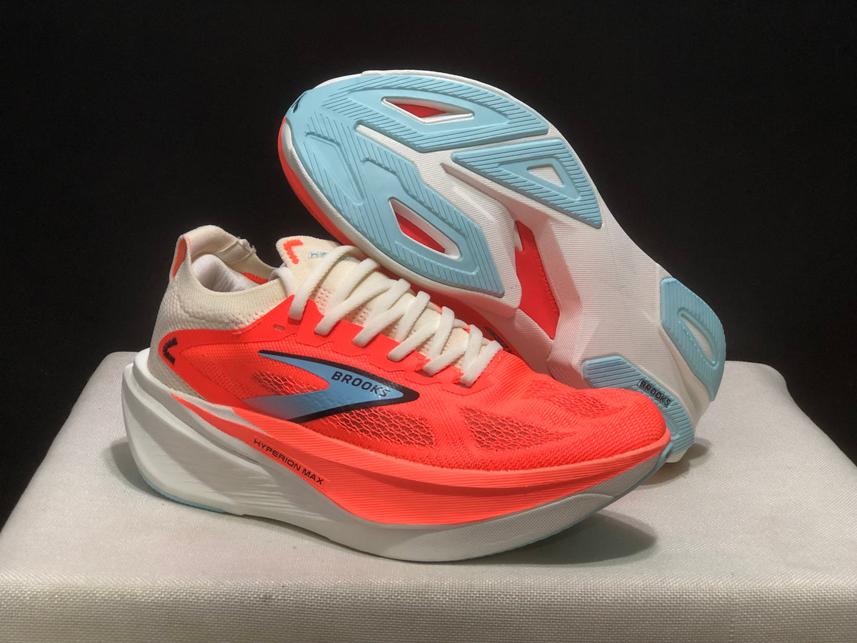 Brooks Hyperion Max 3 Running Shoes, Coral and White