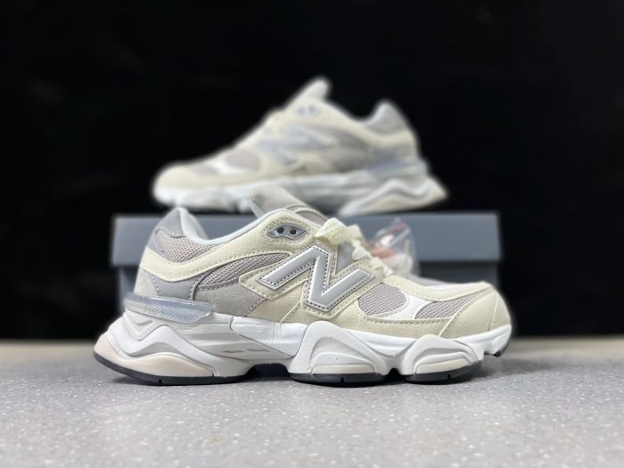 New Balance 9060 Sneakers in Cream and Gray U9060PIN