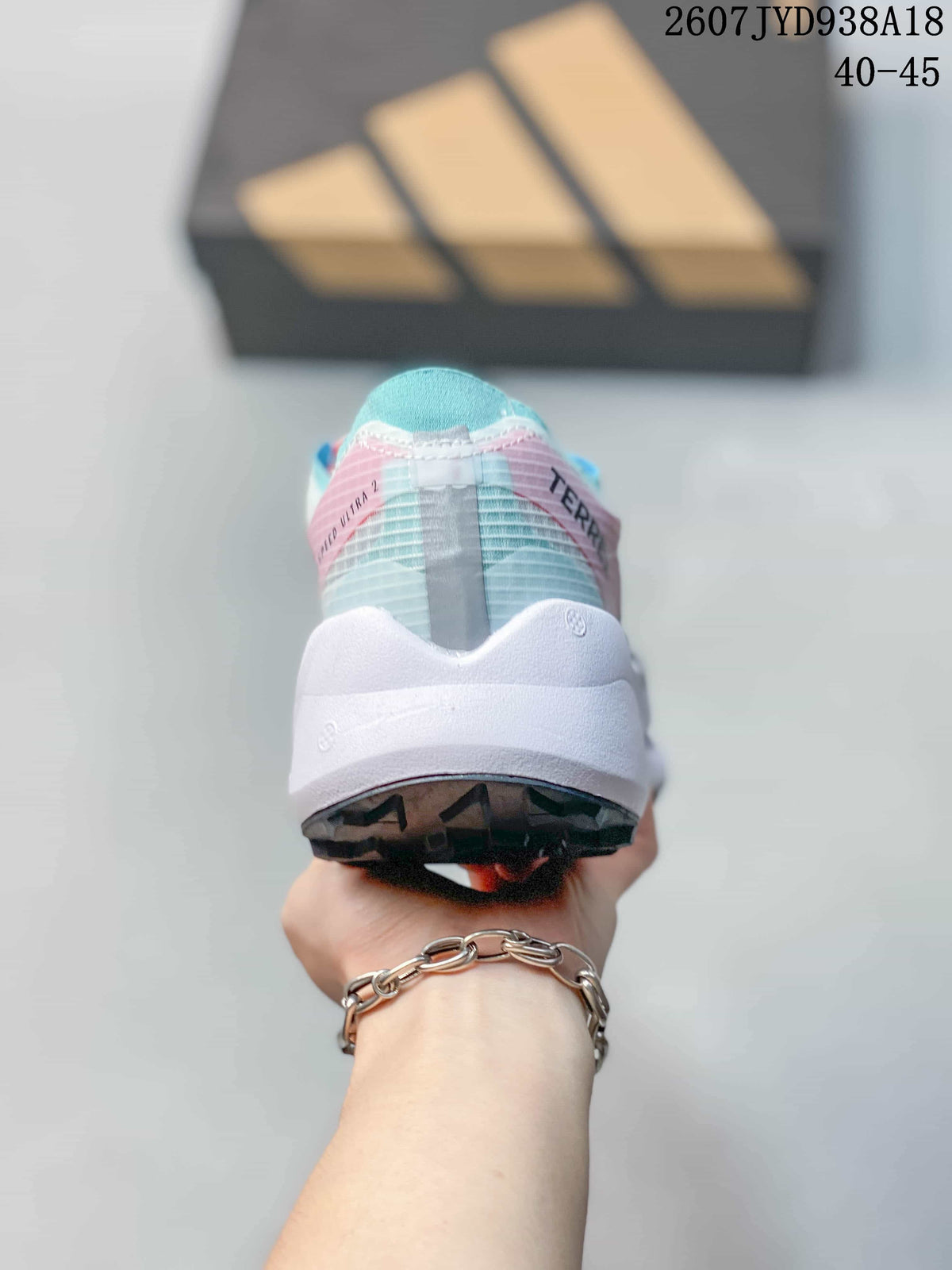 Adidas Adizero Evo SL 2 Running Shoes White Pink Blue