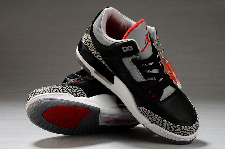 Jordan Air Jordan 3 Black Grey Red High-Top Sneakers