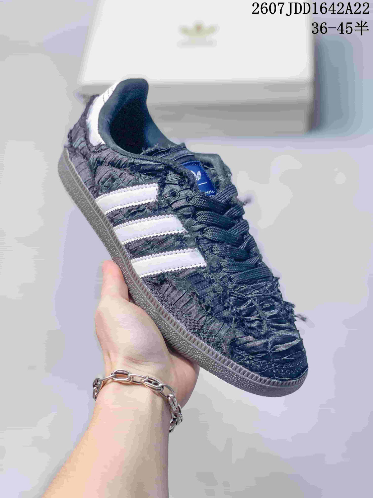 adidas Originals x Caroline Samba OG Ruched Low-Top Sneakers