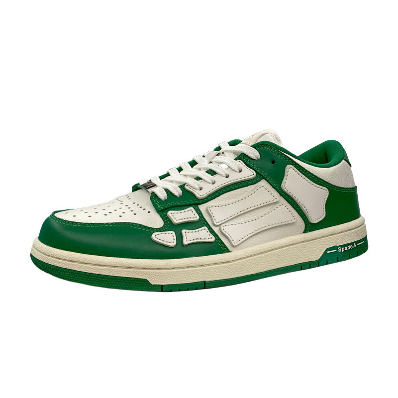 Spade A Green and White Low-Top Sneakers FS003-344