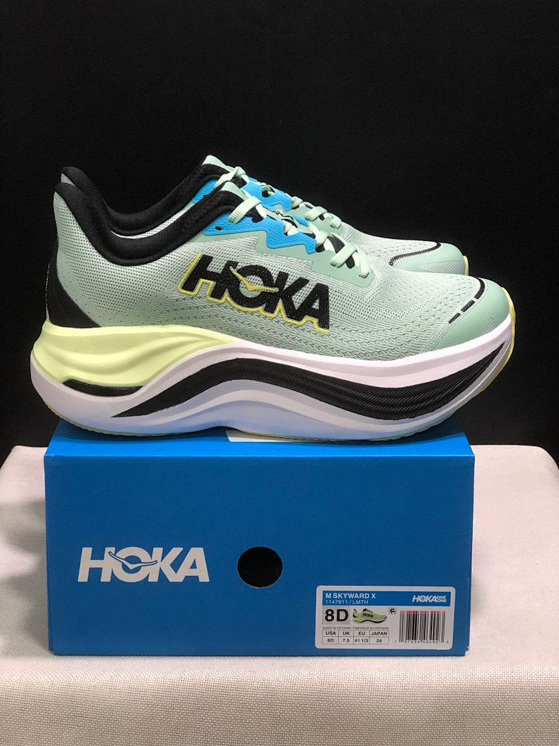 HOKA Skyward X Running Shoes in Mint Green