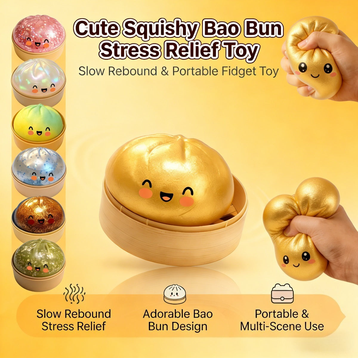 🎁Giant Steamed Bun Mystery Box - Limited Edition Surprise Squishy!