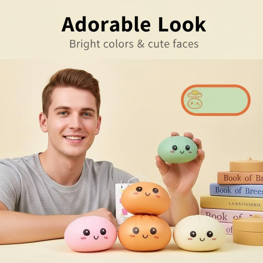 🎁Giant Steamed Bun Mystery Box - Limited Edition Surprise Squishy!