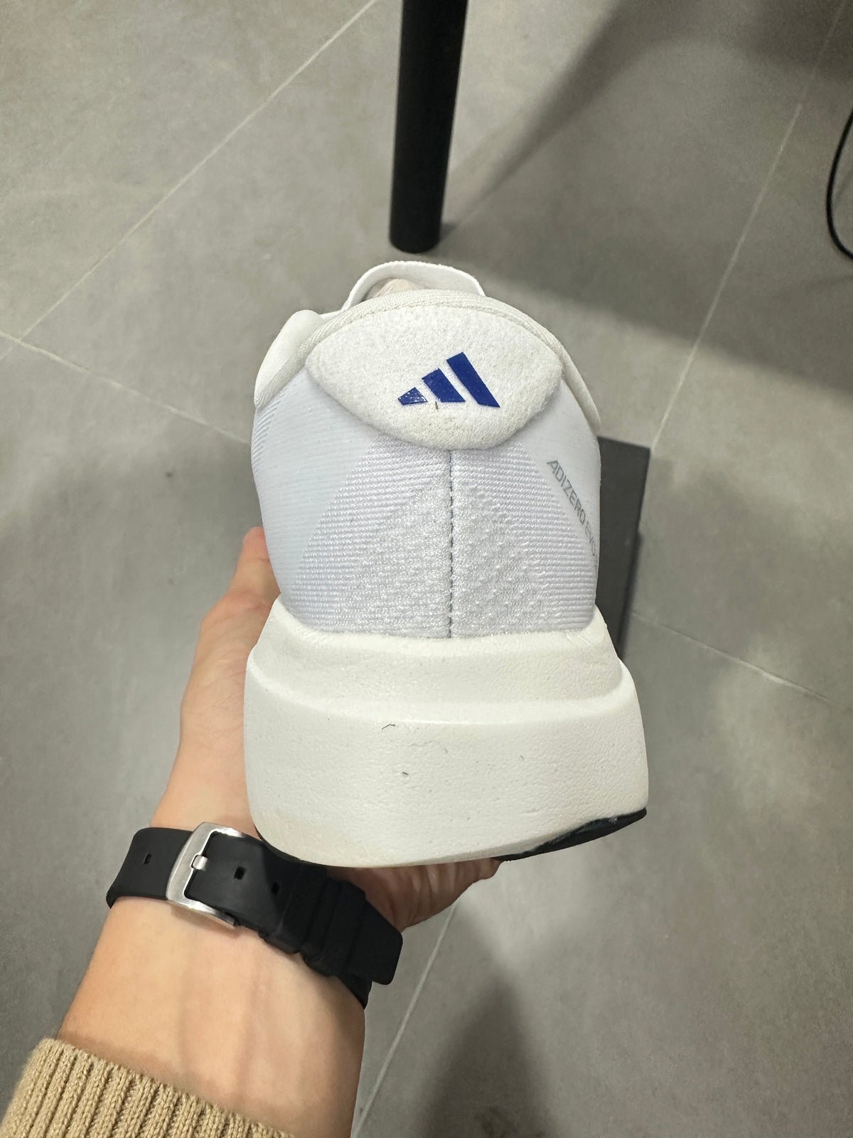 adidas Adizero Lightstrike Pro Running Shoes White Green Navy