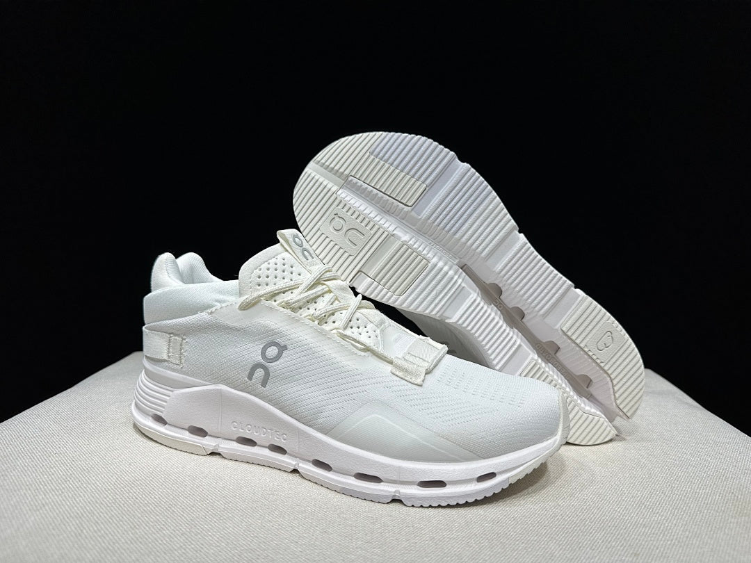 On Cloudnova 2 White Sneakers