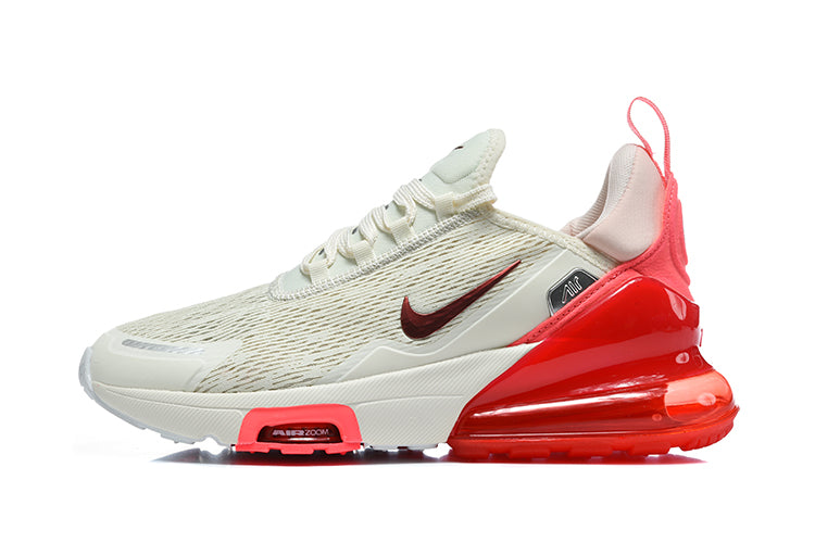 Nike Air Max 270 Sneakers in White and Bright Red