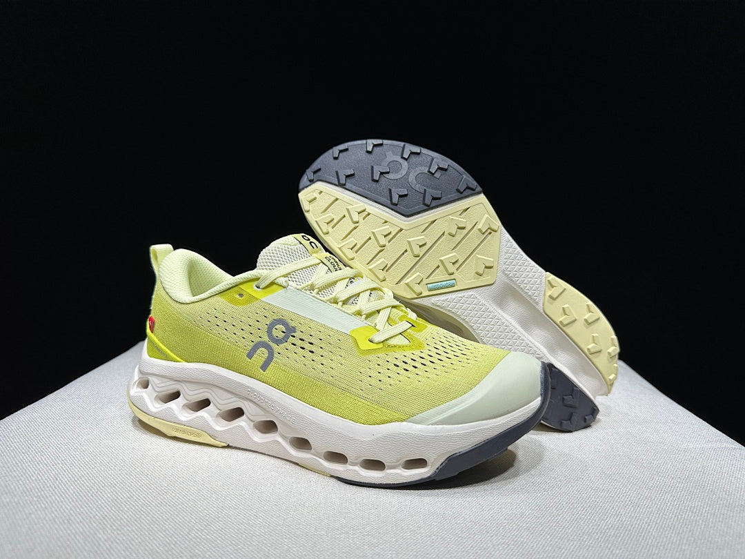 On Cloudsurfer Trail 2 Trail Running Shoes, Ivory Lime
