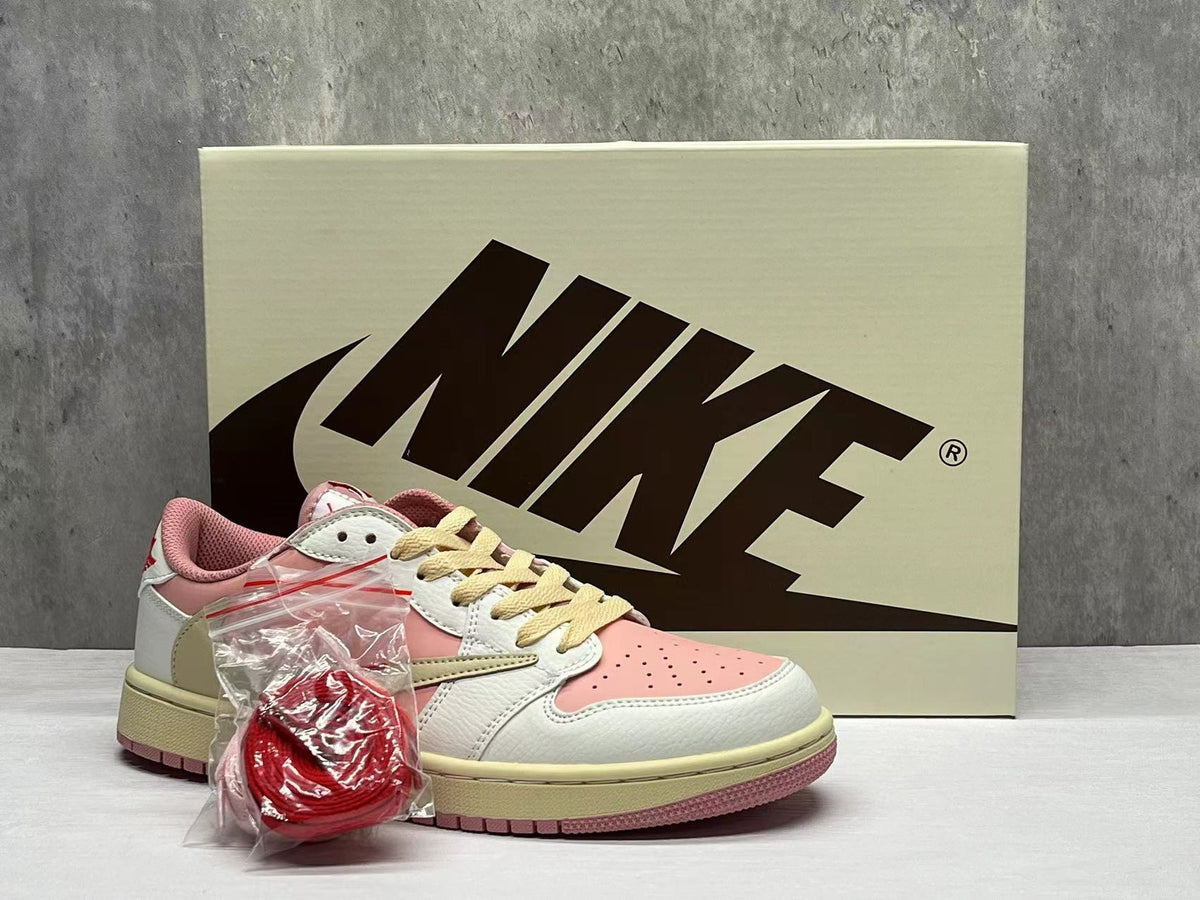 Nike Air Jordan 1 Low Travis Scott Pink Sneakers