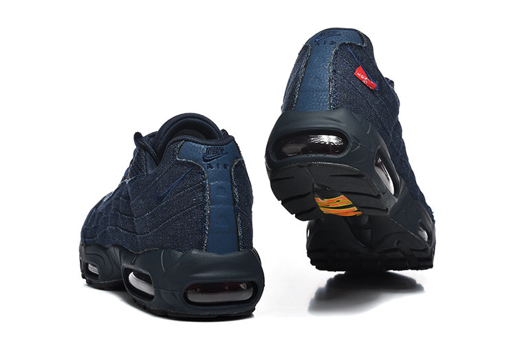 Nike Air Max 95 Denim Sneakers in Navy