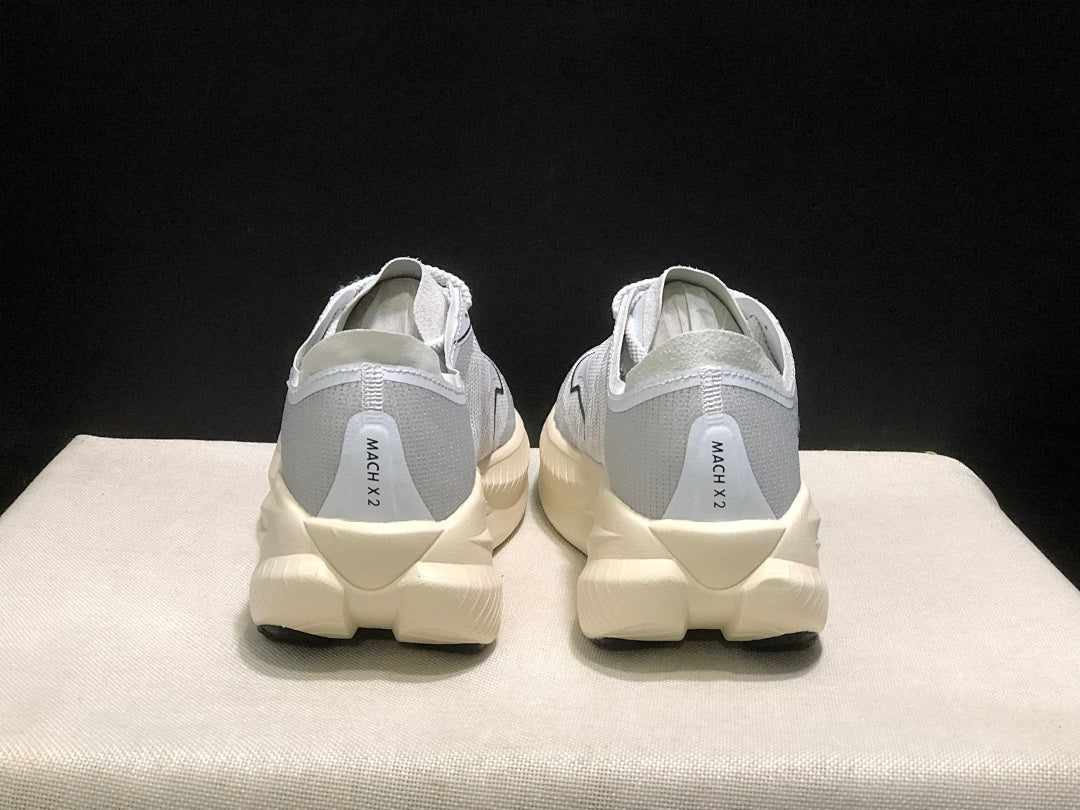 HOKA Mach X 2 Running Shoes in White and Gray