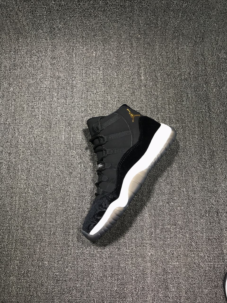 Jordan 11 Black Velvet High-Top Sneakers
