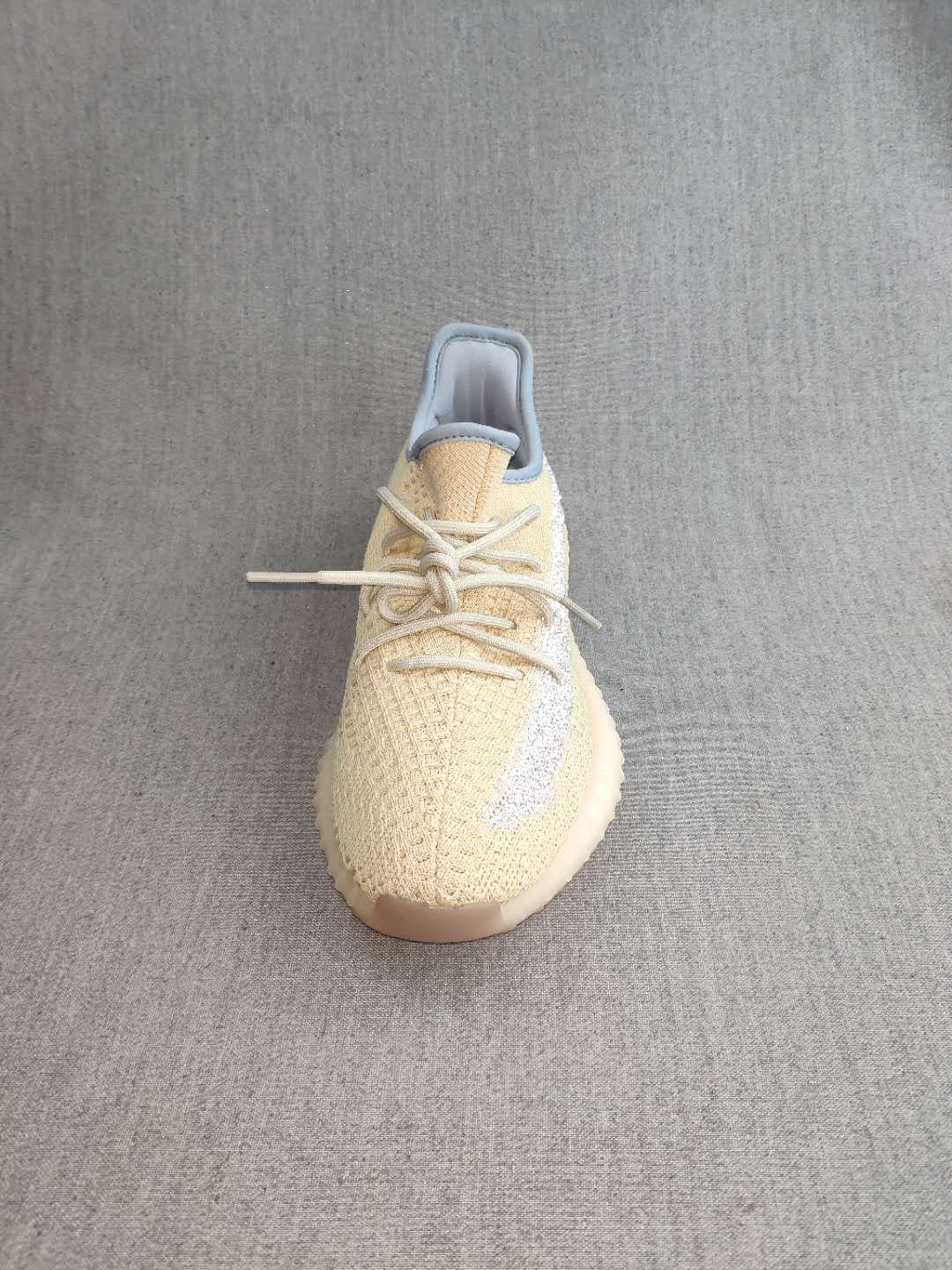 Yeezy Boost 350 V2 Reflective Knit Sneakers in Beige