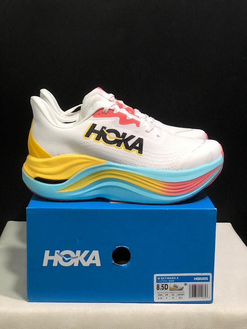 HOKA Skyward X Running Shoes, White Multi-Color