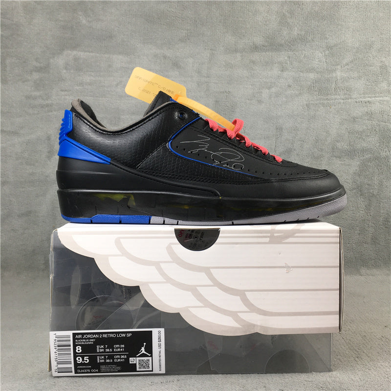 Nike Air Jordan 2 Retro Low SP Black Blue Sneakers