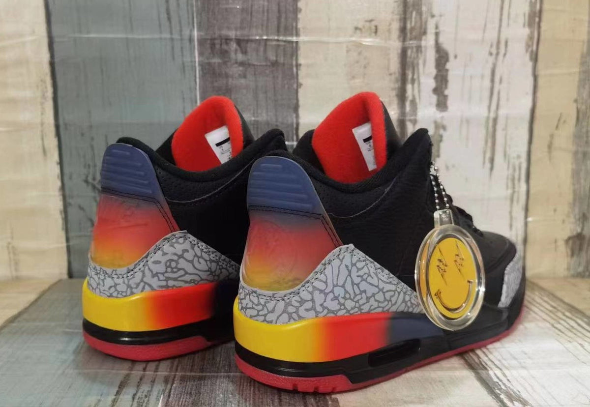 Jordan 3 Black Multicolor Men's Sneakers