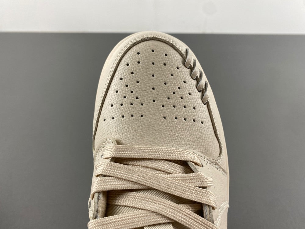 Air Jordan 1 Low Cream and Gold Sneakers FN5032-200