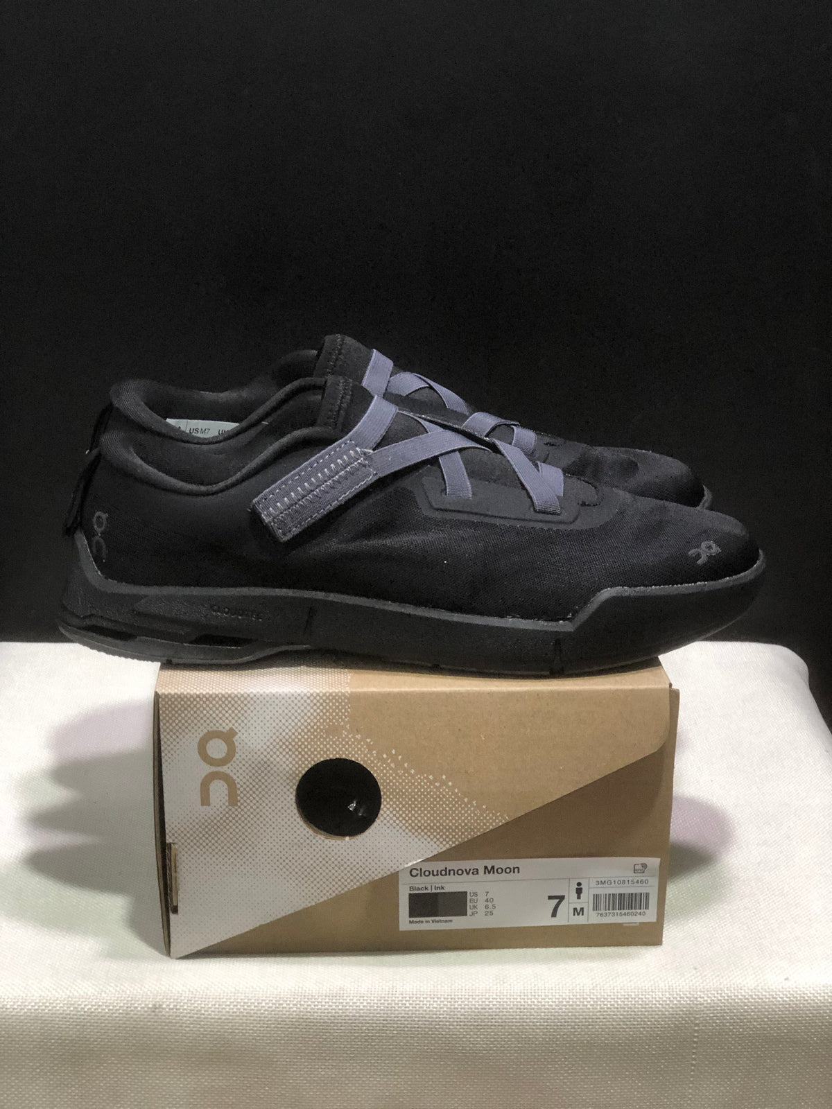 On Cloudnova Moon Black Sneakers