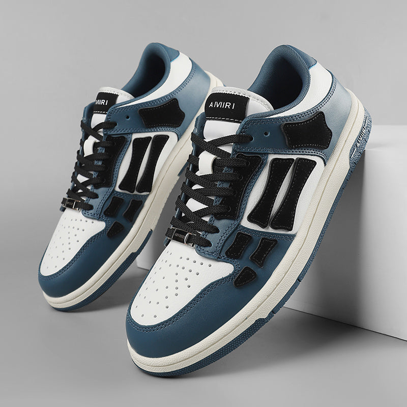 AMIRI Low-Top Sneakers in Navy, White and Black