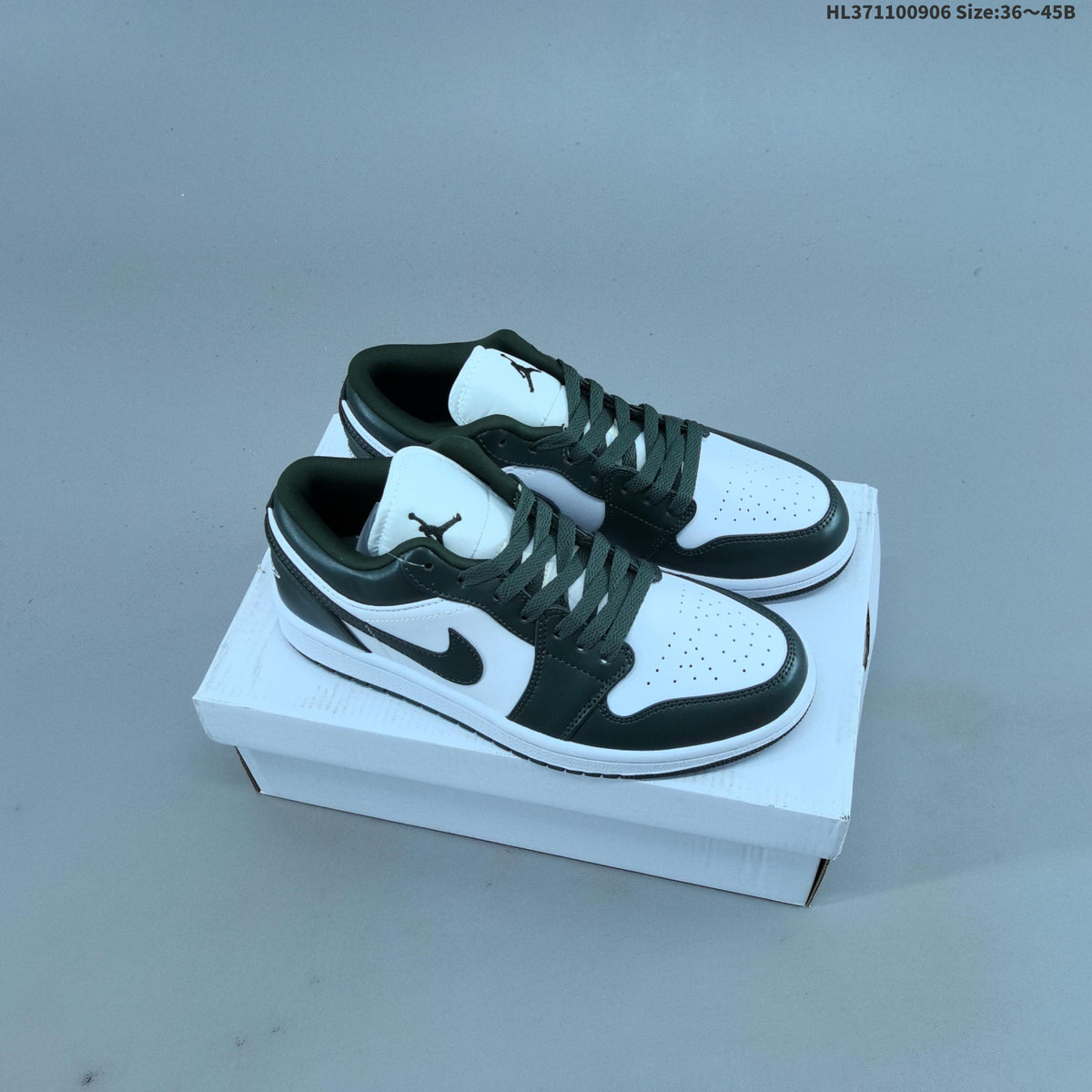 Nike Air Jordan 1 Low Sneakers, White and Color-Accent Styles
