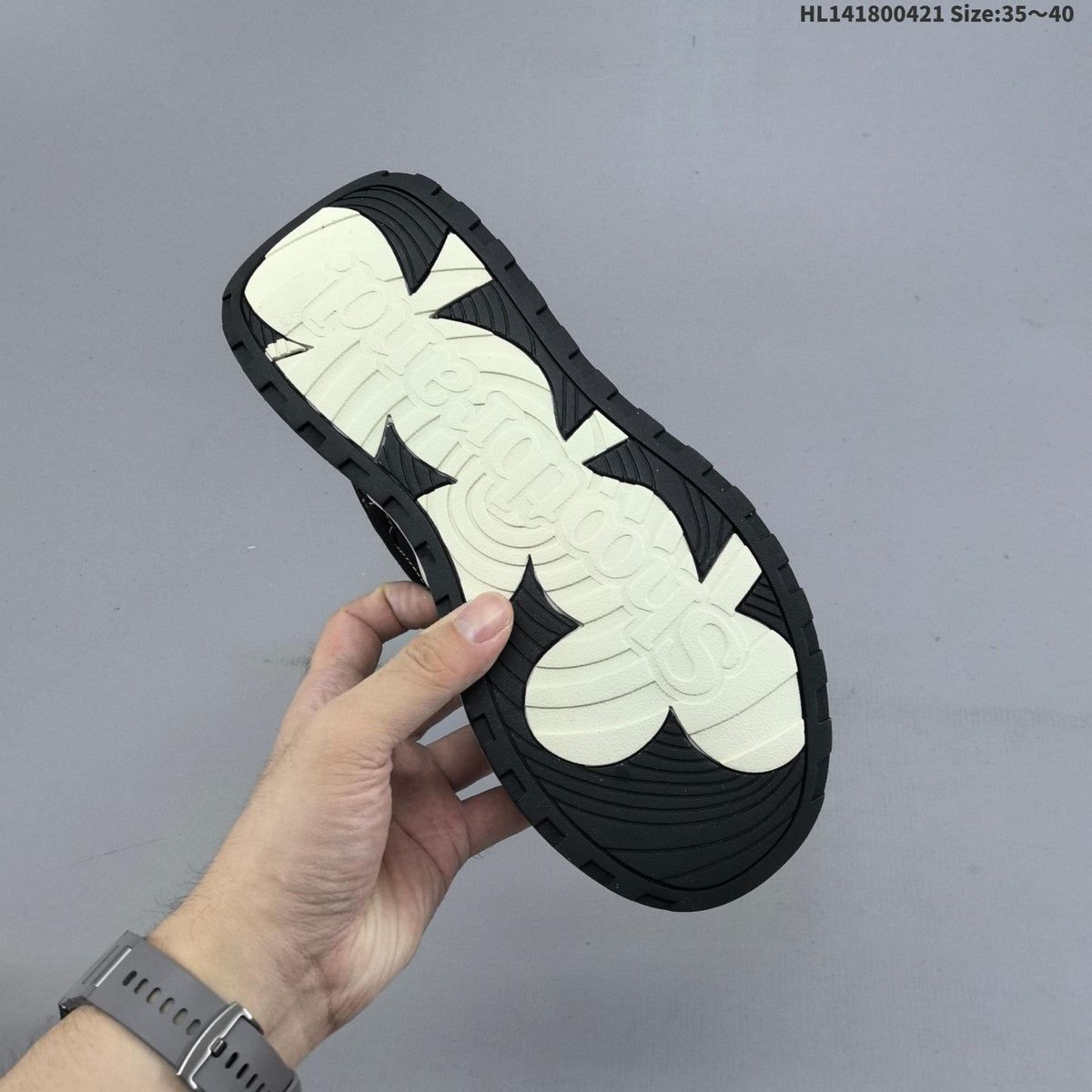 SHOOT BRAND Black and White Platform Sneakers HL141800421