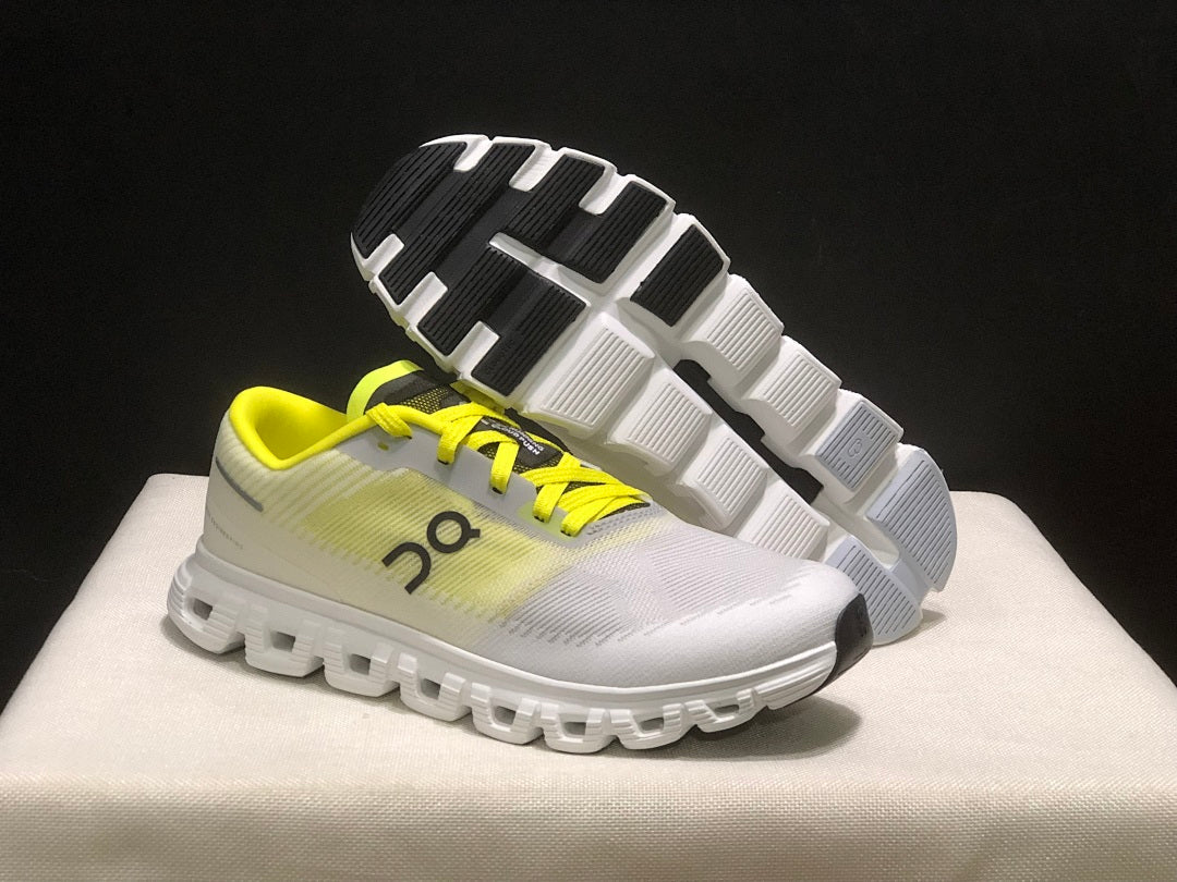 On Cloud 6 Push Sneakers White and Yellow