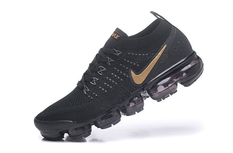 Nike Air VaporMax Flyknit 2 Black Gold Sneakers 942842-203