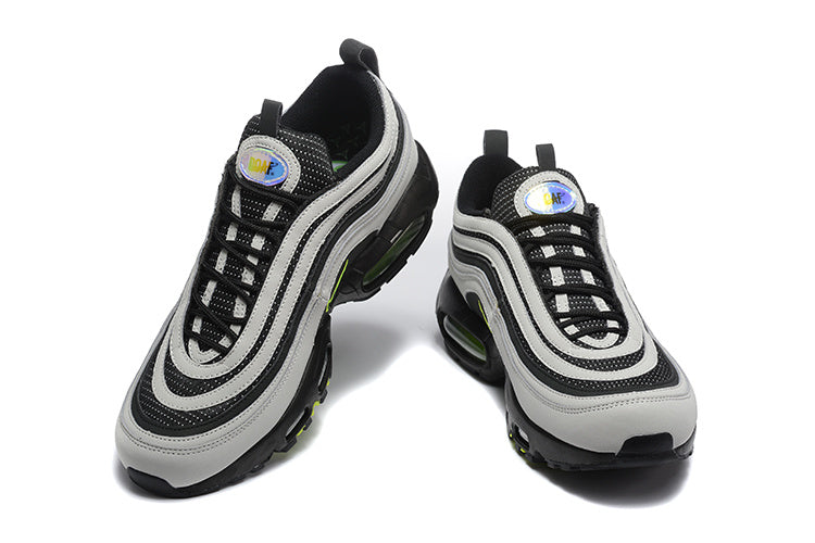 Nike Air Max 97 Sneakers in Grey, Black and Volt
