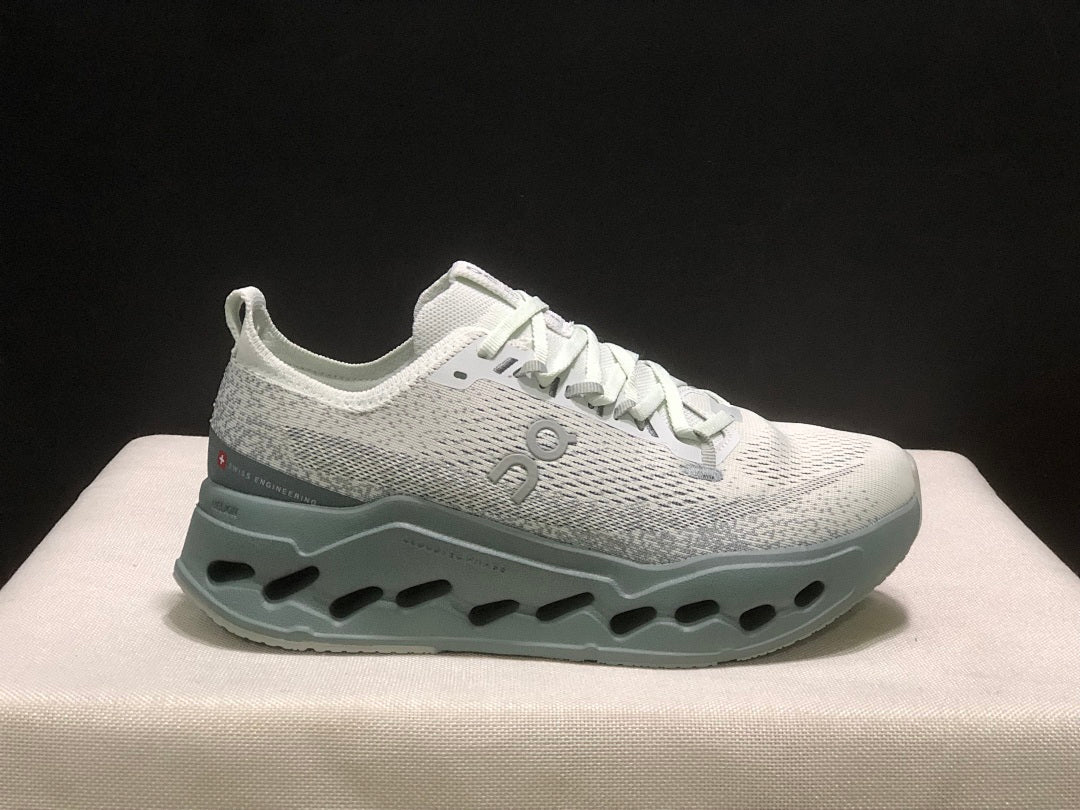 On Cloudsurfer Max Running Shoes, Grey and Moon
