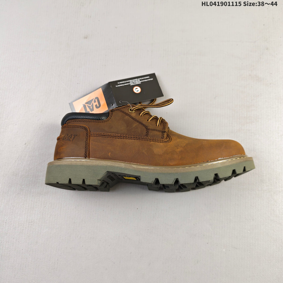 CAT Brown Low-Cut Lace-Up Utility Boots HL041901115