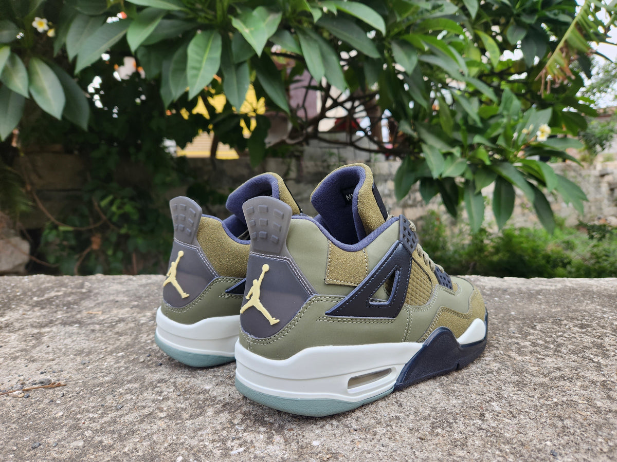 Jordan Air Jordan 4 Retro Olive Canvas Sneakers