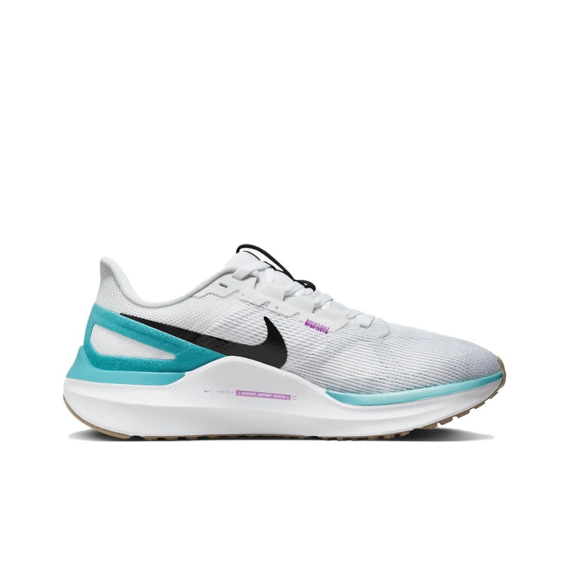 Nike Structure 25 Road Running Shoes White Turquoise DJ7884-103