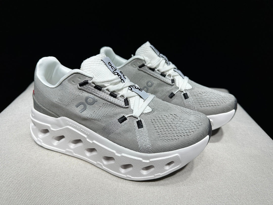 On Cloudeclipse Running Shoes, Gray and White