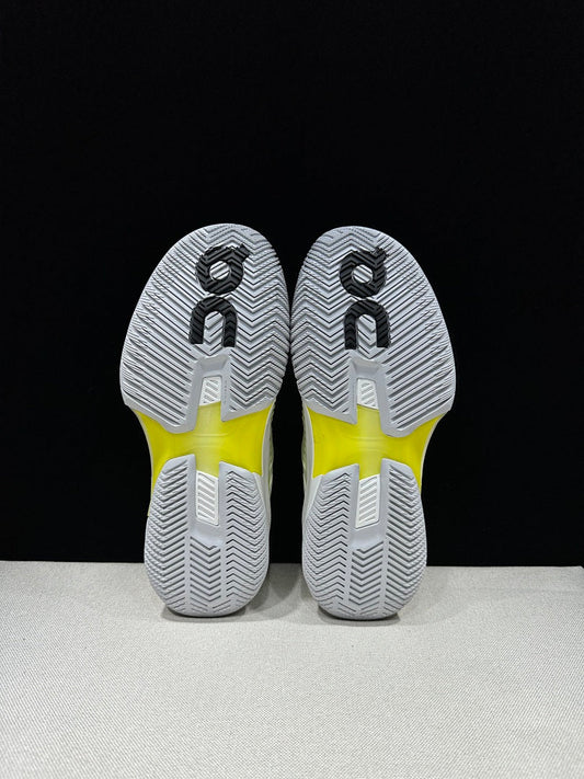 On The Roger Pro Fire Clay Tennis Sneakers, Lime and Black