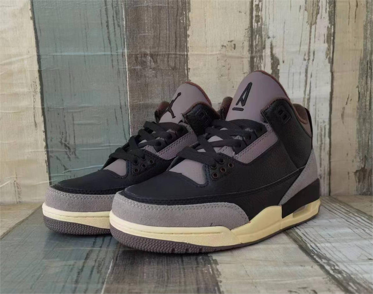 Jordan 3 Men’s Sneakers in Black and Coffee