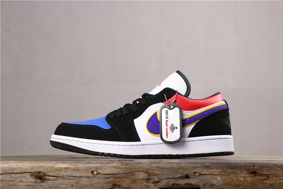 Nike Air Jordan 1 Low Purple Gold Sneakers CJ9216-051