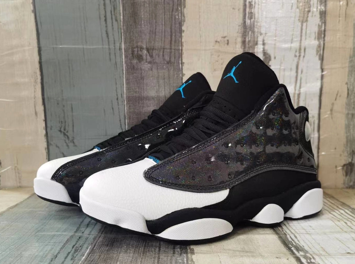 Jordan 13 Black Iridescent Basketball Sneakers