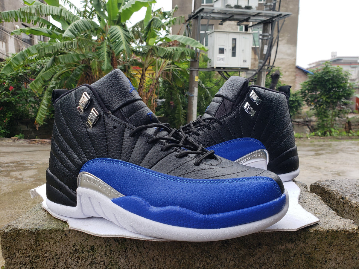 Jordan Air Jordan 12 High-Top Sneakers Black Blue White
