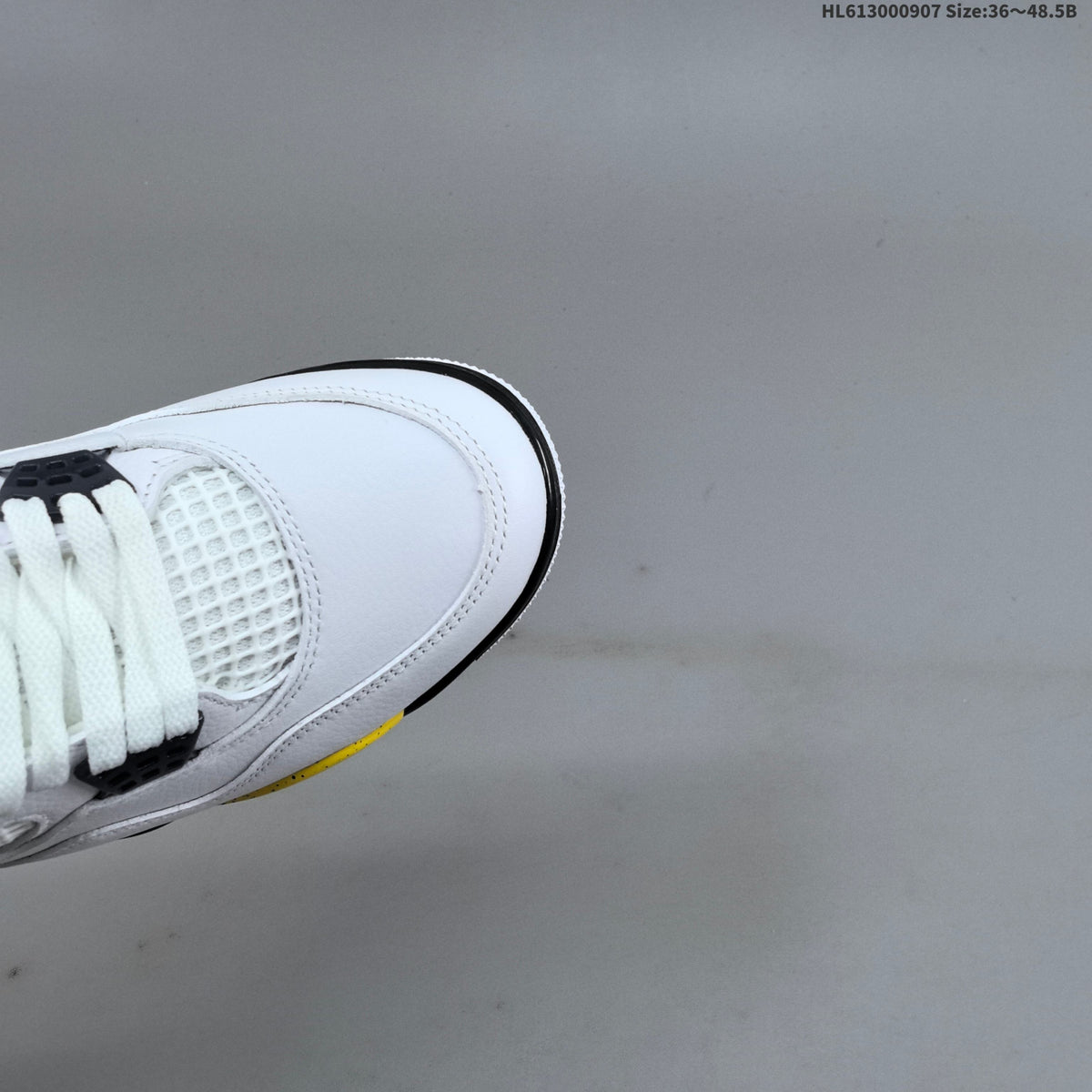 Jordan Air Jordan 4 Retro White Yellow Black Sneakers