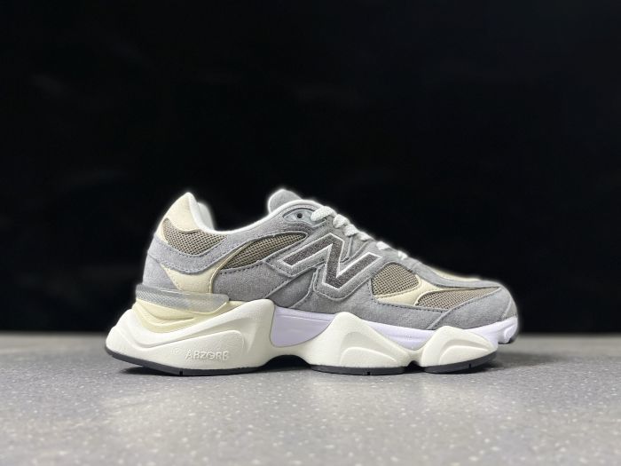 New Balance 9060LBA Grey and Cream Sneakers