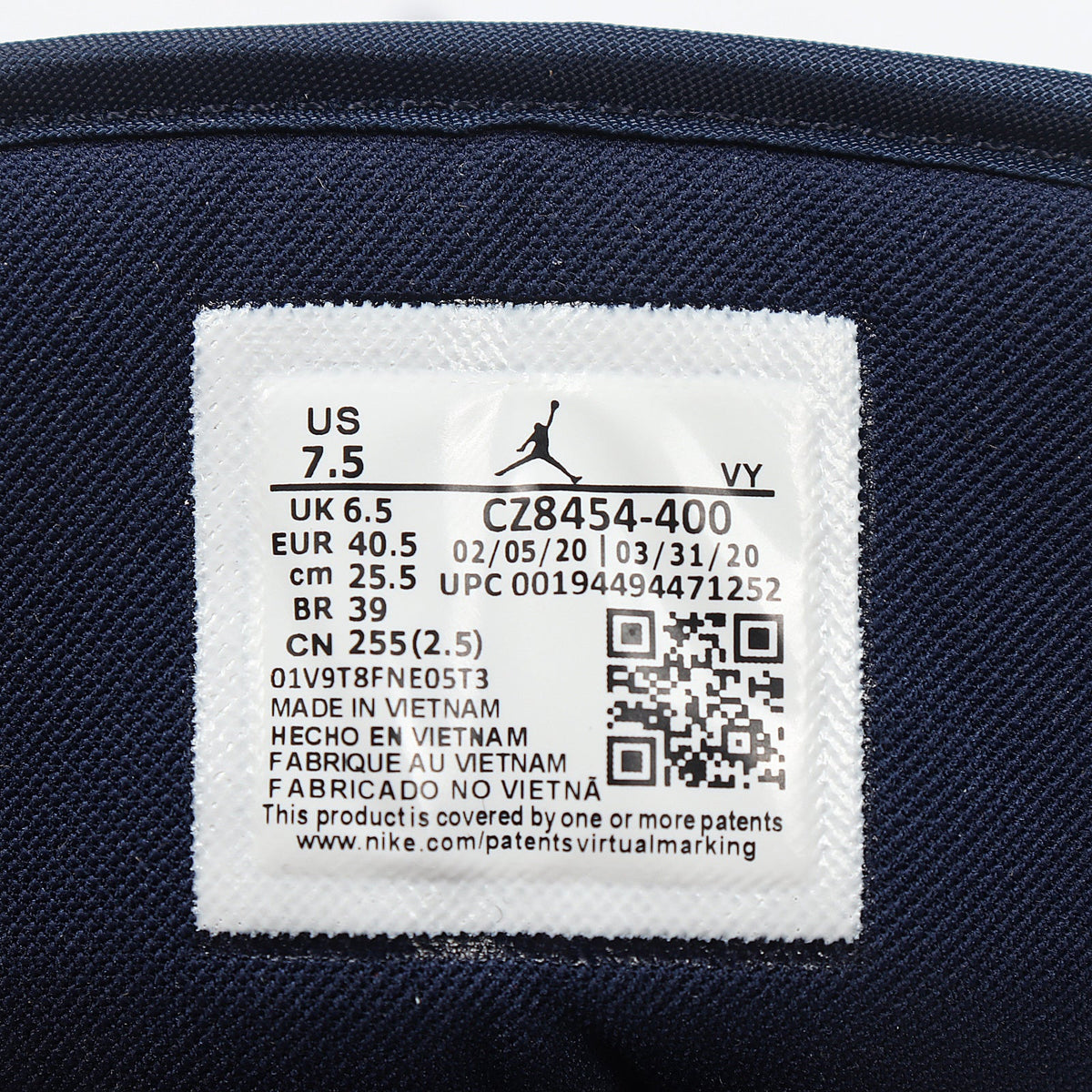 Jordan 1 Low Patriot Navy Red White CZ8454-400