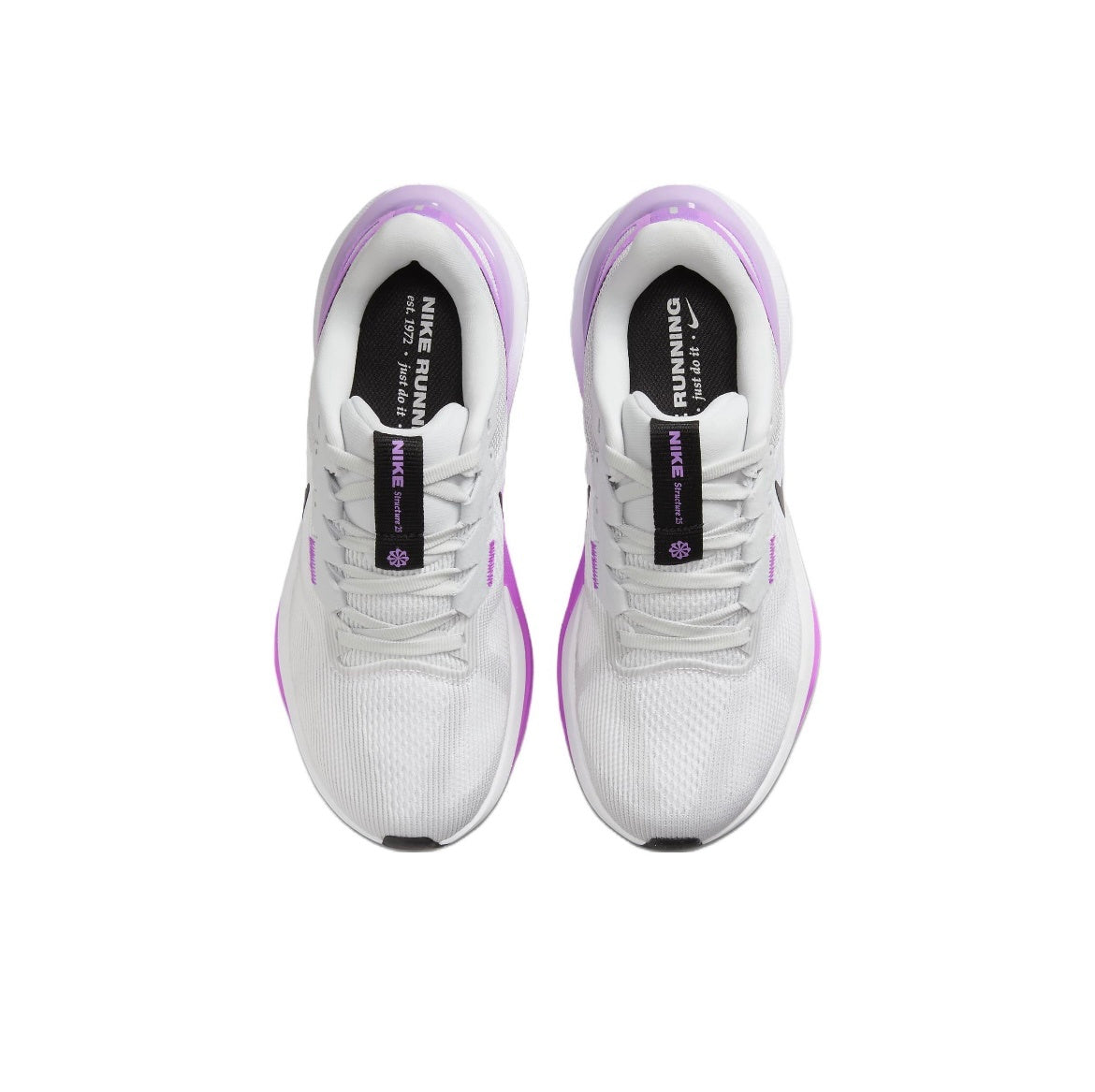 Nike Structure 25 Running Shoes White Purple DJ7884-100