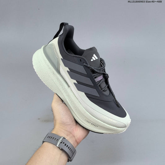 Adidas Ultraboost 5 Running Shoes, Charcoal and Cream