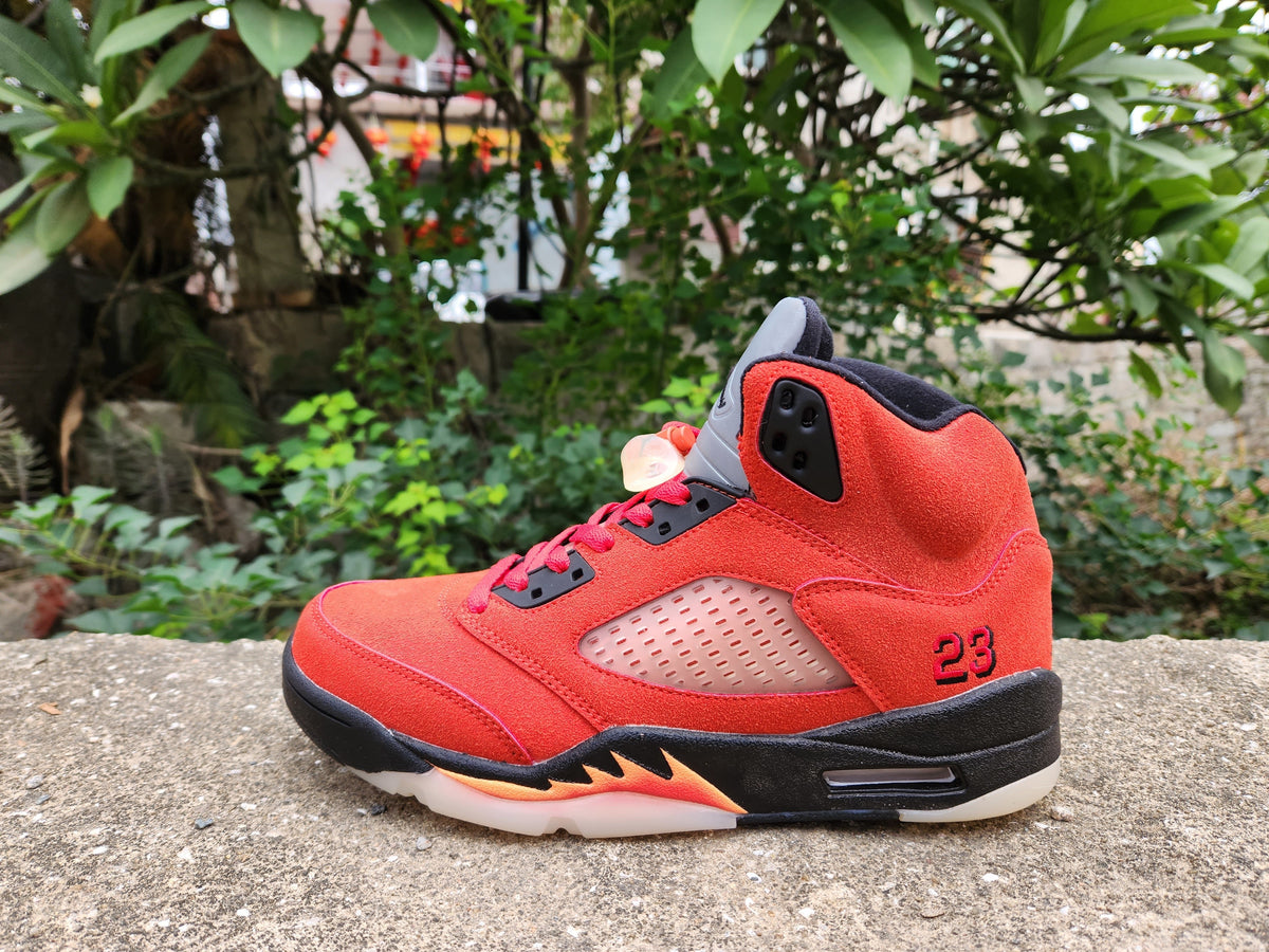 Air Jordan 5 Spike Lee Red High-Top Sneakers