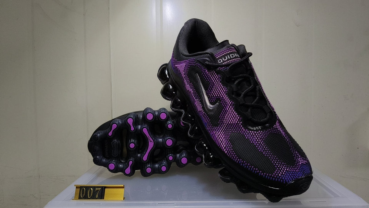 Nike Air Liquid Max Black and Purple Sneakers